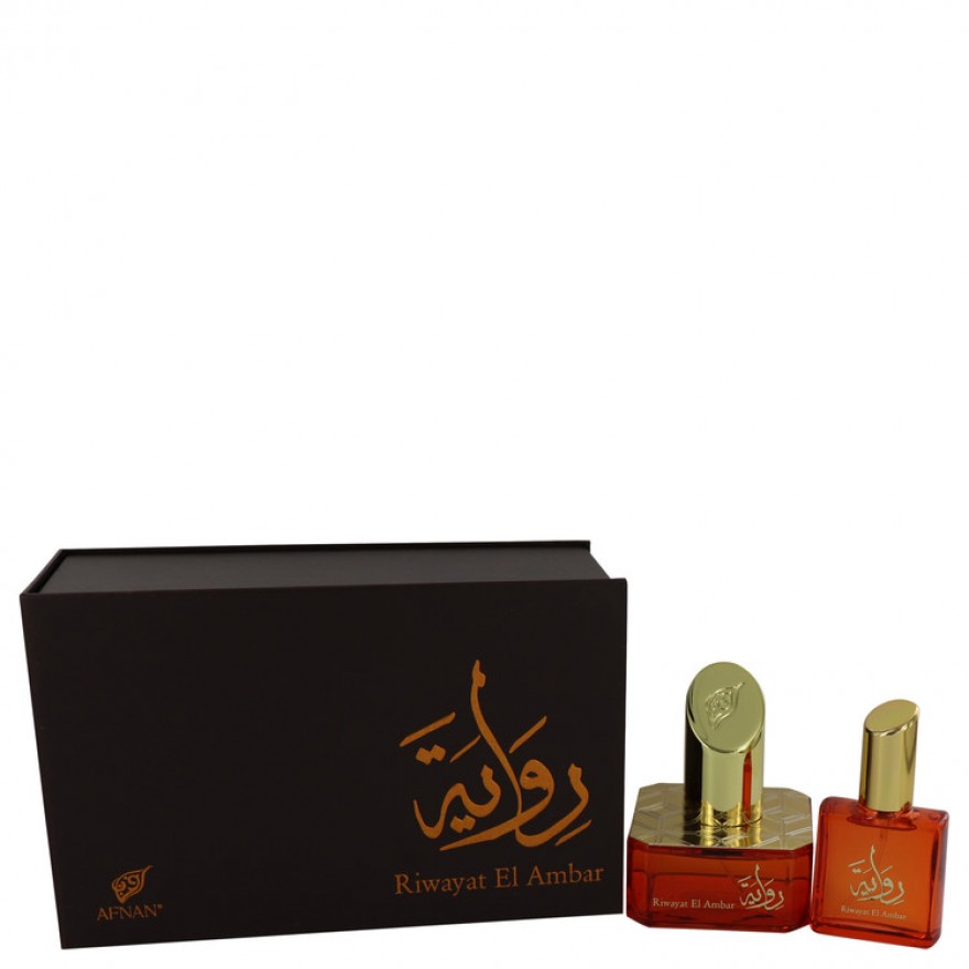 Afnan Riwayat El Ambar Spray + Free .67 oz Travel EDP Spray 50 ml