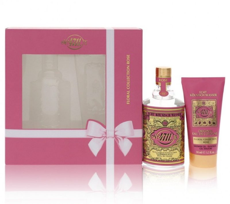 4711 Floral Collection Rose Gift Set -- 100 ml Eau De Cologne Spray + 50 ml Shower Gel