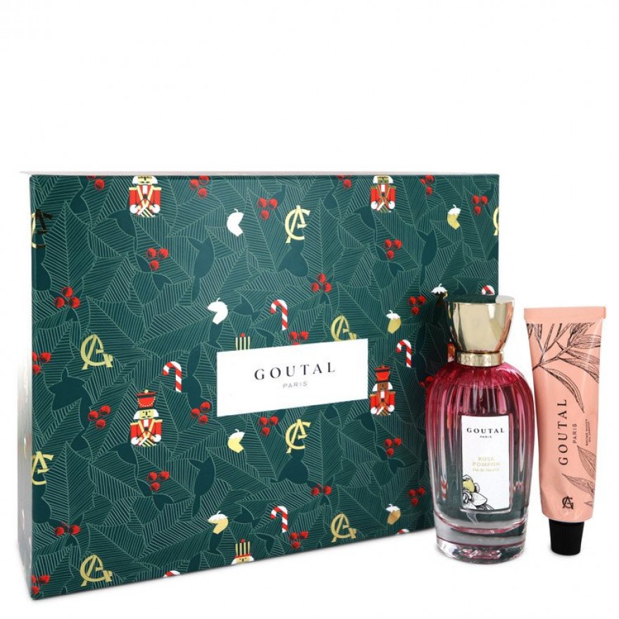 Annick Goutal Rose Pompon Gift Set -- 100 ml Eau De Toilette Spray + 38 ml Garden Hand Balm
