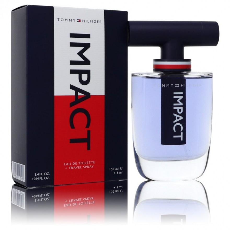 Tommy Hilfiger Impact Gift Set -- 100 ml Eau De Toilette Spray + .14 oz Travel EDT Spray